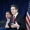 Andrew Cuomo and Governor David Paterson on November 9, 2010